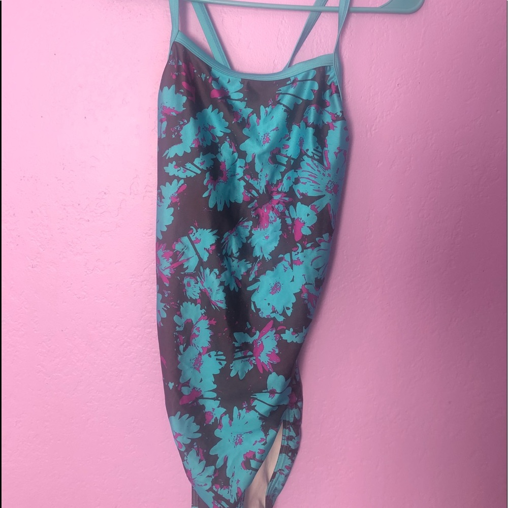 Blue One Piece Speedo Swimsuit